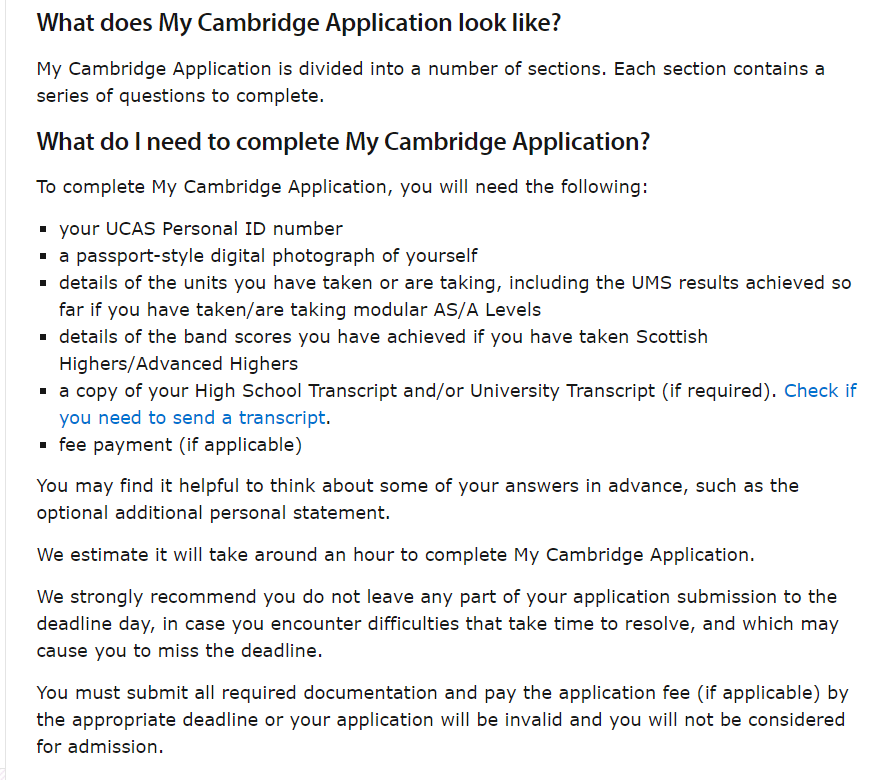 剑桥本科申请“新变化”！新增My Cambridge Application和AAIF系统