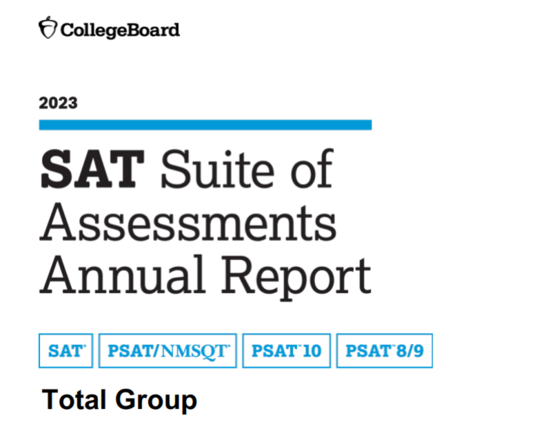 最新！College Board官方公布2023年度SAT全球成绩报告，考生更多，均分却越低？