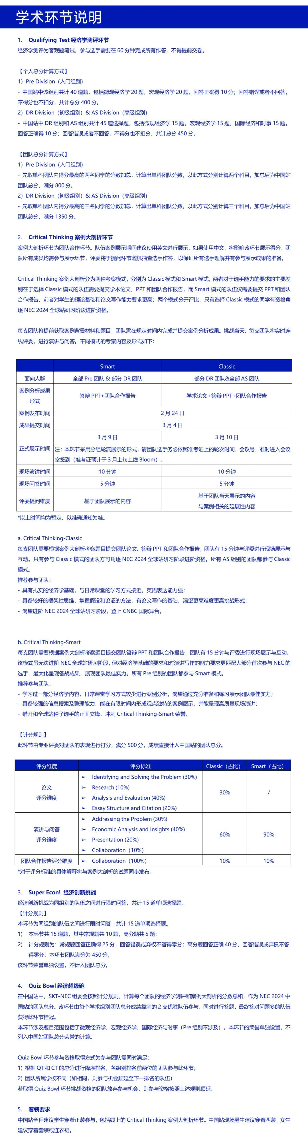 【直播】NEC 2024中国站学生手册已发布！NEC中国站考什么？今晚直播间独家解析！