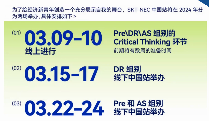 2024NEC中国站，备考时间规划收好，我在青岛等你！