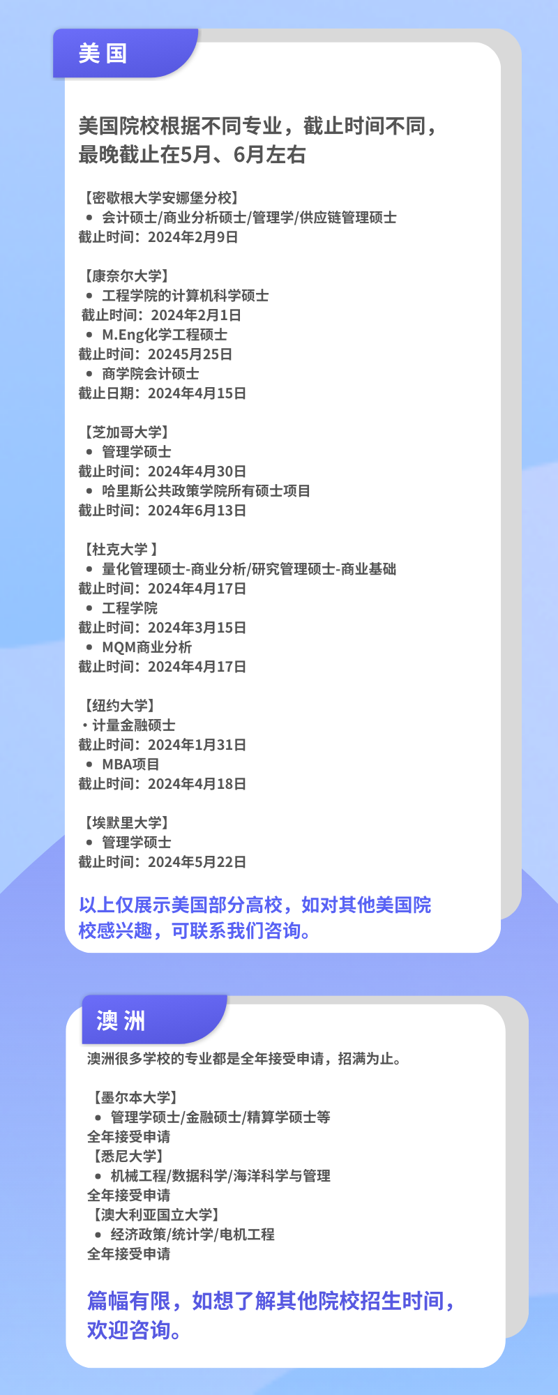 考研后来不及留学了？真的来得及！能救一个是一个 | 附2024热门国家研究生可申时间