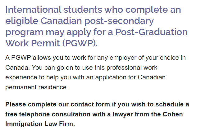 加拿大留学 I 加拿大“毕业工签”PGWP全新政策启动！