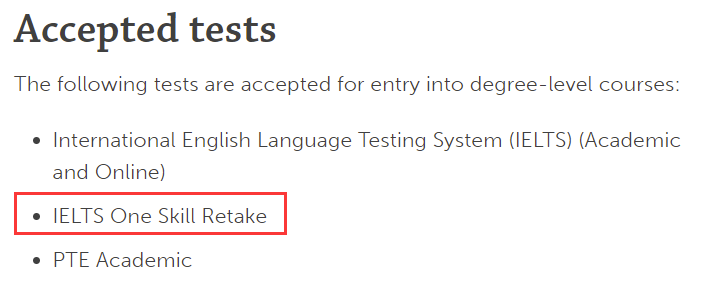 盘点「接受」or「不接受」雅思单科重考成绩的英国院校！快来对号入座吧！