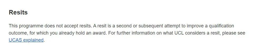 UCL又又又新增不接受重考成绩的专业！G5各校对重考到底是什么态度？