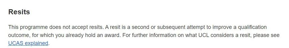 UCL又又又新增不接受重考成绩的专业！G5各校对重考到底是什么态度？