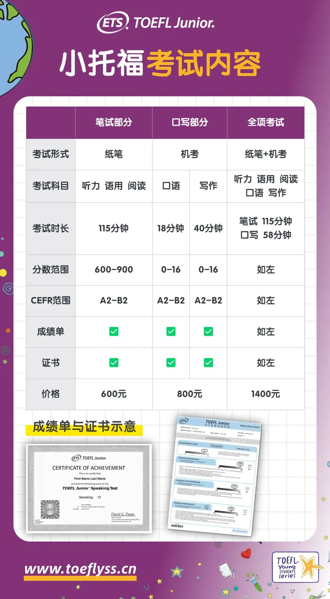 小托福/小小托福 2024年下半年考试计划抢先看！