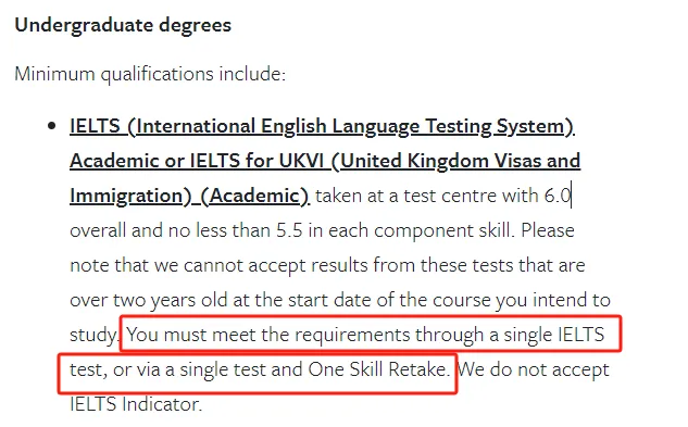 曼大官宣接受雅思单科重考！英国QS前100还有哪些学校认可？