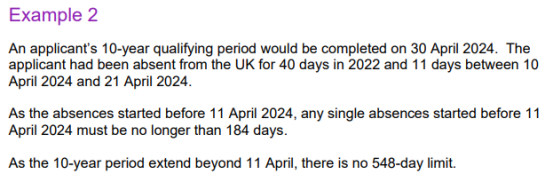 英国十年永居移民规则更新，取消离境总时长548天限制！