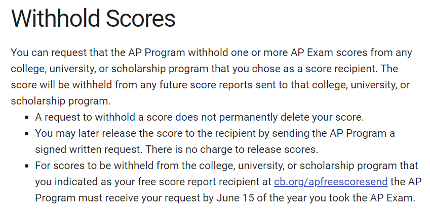 2024年AP考试攻略：如何取消或隐藏你的成绩