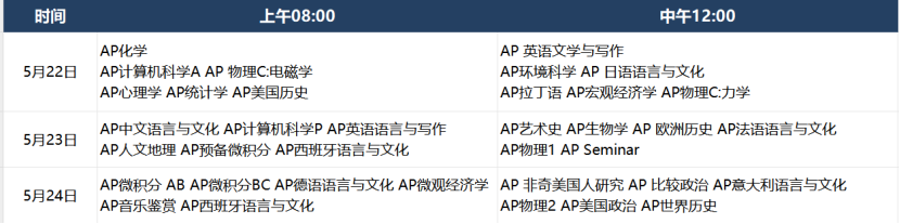 留学资讯 | 2024年AP考试时间汇总&考试须知