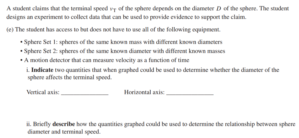 AP 2024北美物理C力学 FRQ解析