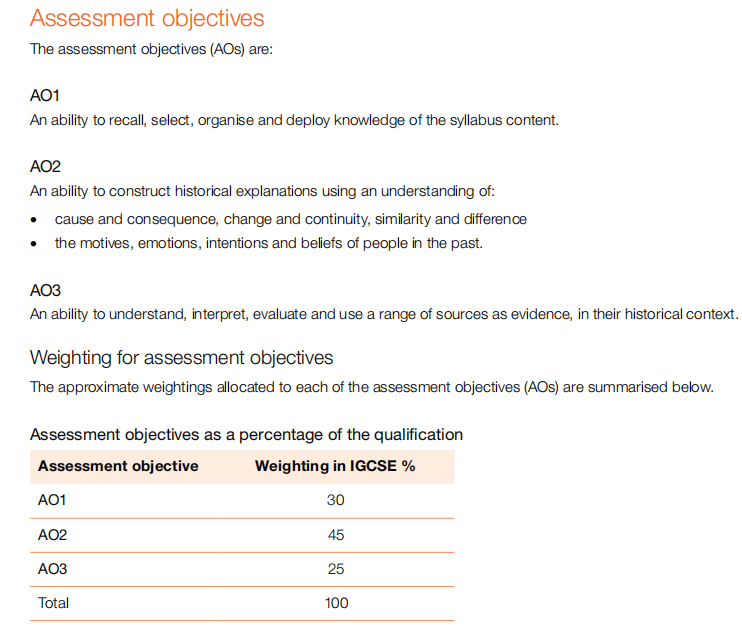 IGCSE历史0470新考纲学习指南，快来抄作业~