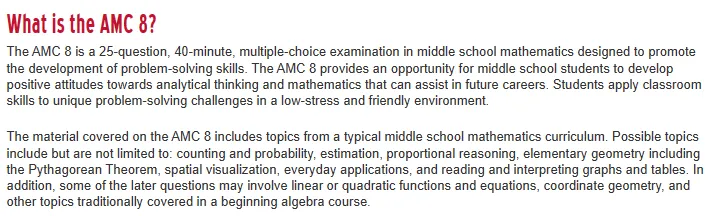 AMC8数学竞赛什么时候考试？