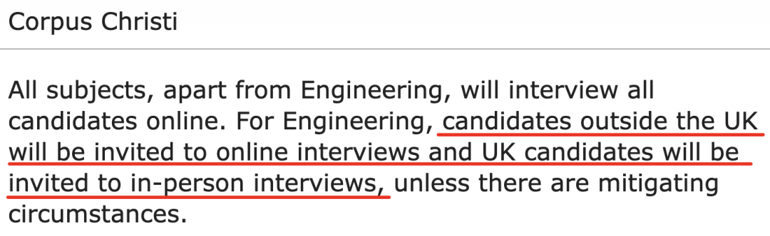剑桥大学官宣！2024年最新面试安排出炉，这两所学院需要线下面试！