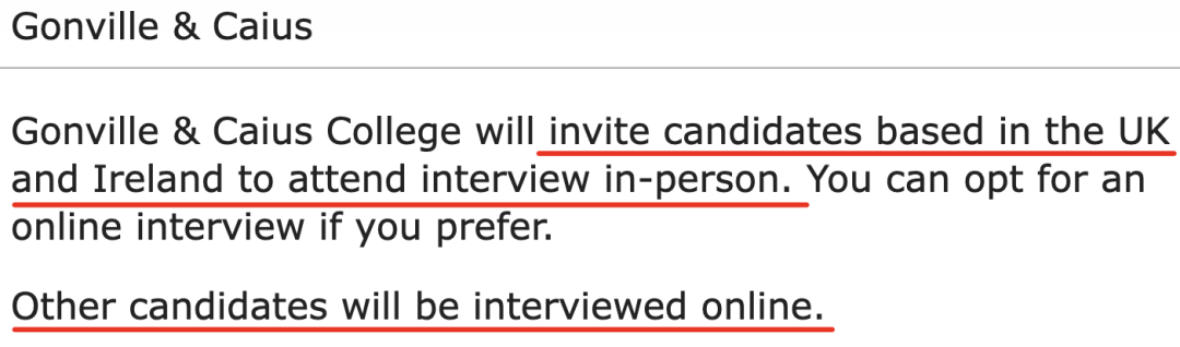 剑桥大学官宣！2024年最新面试安排出炉，这两所学院需要线下面试！