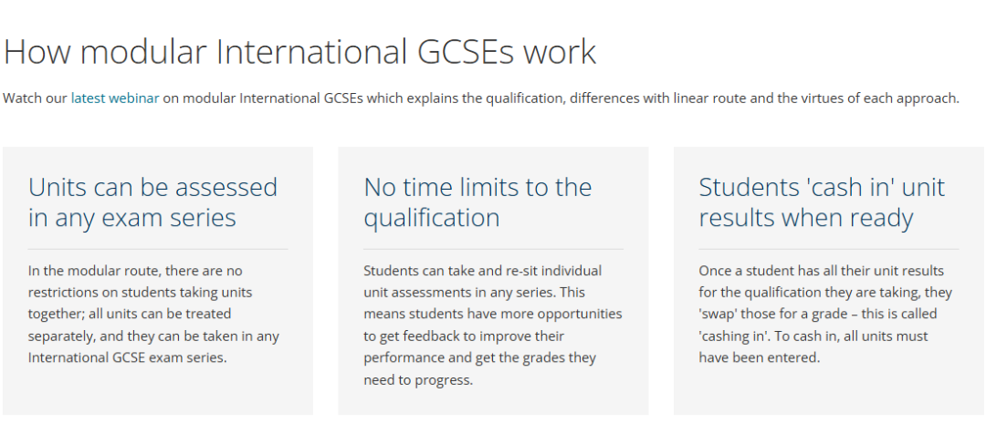 IG考试重大变化！！爱德思IGCSE科目2024年起开启超方便Modular模块型考试！