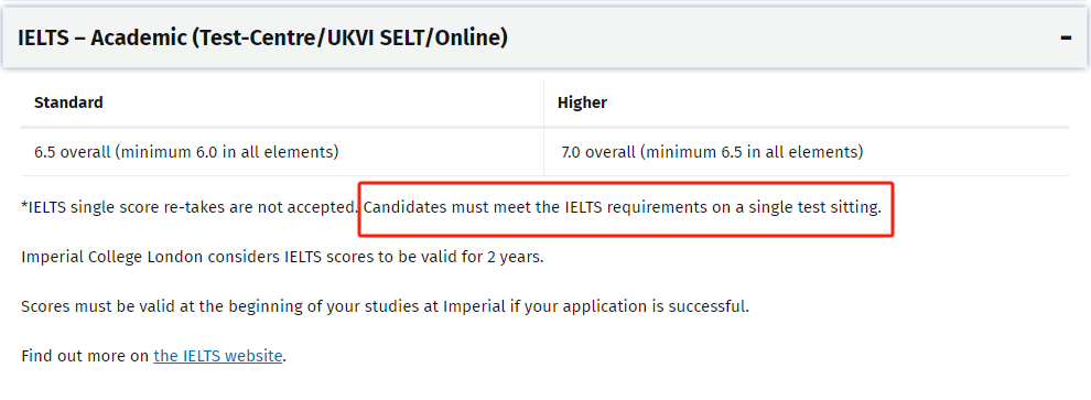 又一英国院校接受雅思单科重考！QS前100雅思要求全盘点！