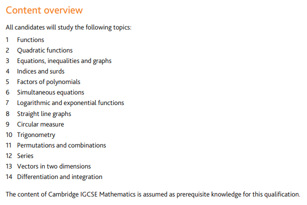 √IGCSE数学都需要学哪些内容？IG数学暑期预习班马上开始！