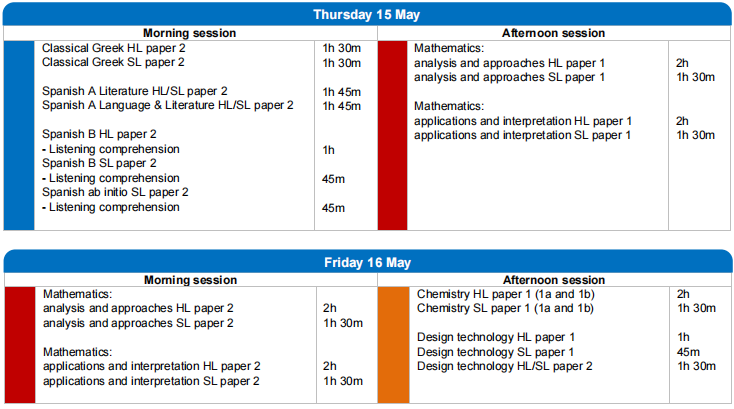 25年IB大考时间公布！物化生考纲变动一定要清楚~