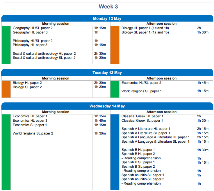 25年IB大考时间公布！物化生考纲变动一定要清楚~