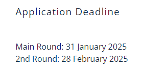 港中文部分专业公布2025Fall申请时间及学费