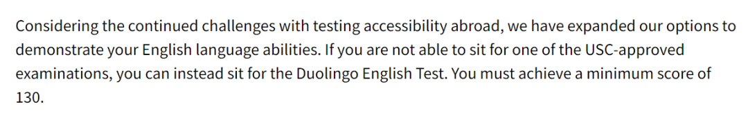加州理工、康奈尔多邻国最低要求130分，附美国TOP30综合性大学语言类考试政策！