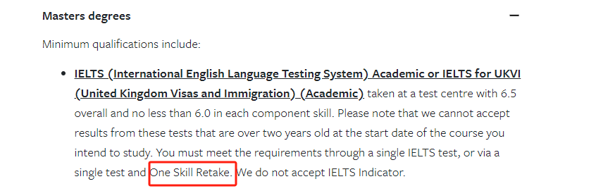 又一英国院校接受雅思单科重考！接受单科重考院校清单汇总！