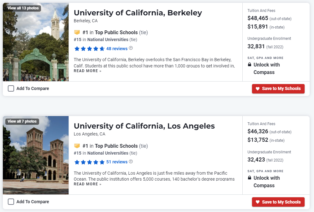 UCB vs UCLA，谁才是美国第一公立校？别争了，对比排名/食宿/安全……就知道了！