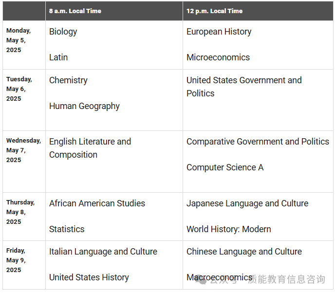 AP | 2025年AP考试北美考区报考指南来啦！