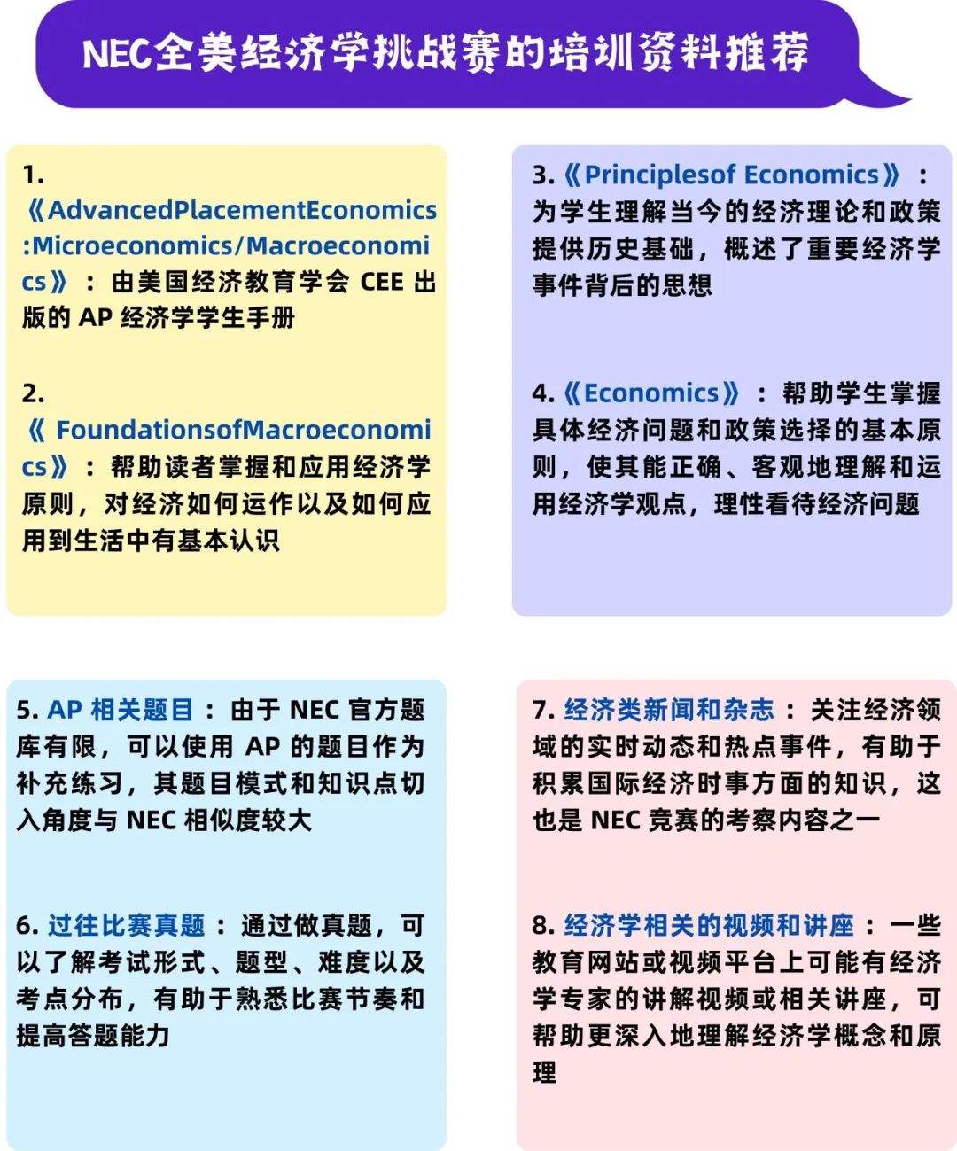 下半年不摆烂！新手小白也能参加含金量高的经济竞赛，NEC美国高中经济挑战赛组队中!