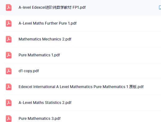 ALevel数学各考试局考试内容有何差别？超全ALevel课程数学教材电子版下载