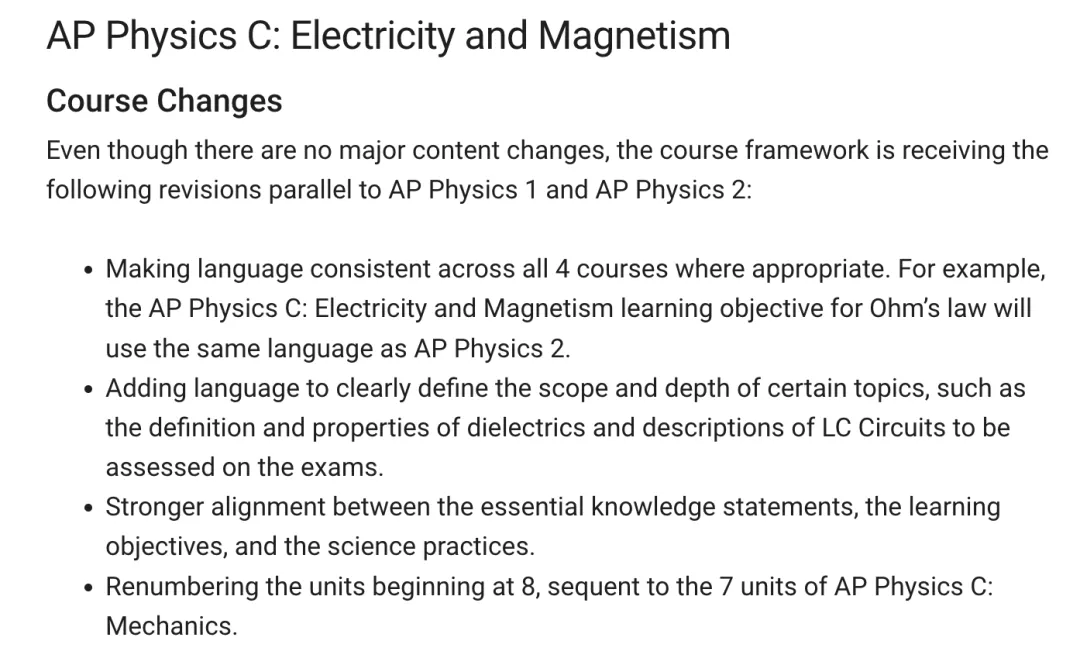 重磅！多门AP考纲变动，即将实行！AP物理/心理学/计算机/化学/英语均被波及？！